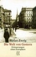 Cover of Die Welt Von Gestern