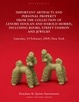 Cover of Important Artifacts and Personal Property from the Collection of Lenore Doolan and Harold Morris