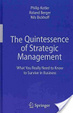 Cover of The Quintessence of Strategic Management