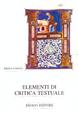 Cover of Elementi di critica testuale