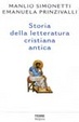 Cover of Storia della letteratura cristiana antica