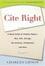 Cover of "Cite Right"
