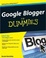 Cover of Google Blogger For Dummies