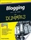 Cover of Blogging All-in-One For Dummies