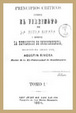 Cover of Principios críticos sobre el Virreinato de la Nueva España y sobre la Revolución e Independencia - Tomo III