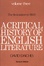 Cover of A Critical History of English Literature