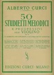 Cover of 50 Studietti melodici e progressivi per violino Op. 22