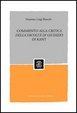 Cover of Commento alla «Critica della facoltà di giudizio» di Kant