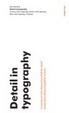 Cover of Detail In Typography
