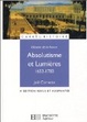 Cover of Absolutisme et Lumières 1652-1783