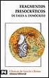 Cover of Fragmentos presocráticos