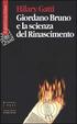 Cover of Giordano Bruno e la scienza del Rinascimento