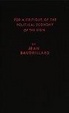 Cover of For a Critique of the Political Economy of the Sign