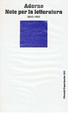 Cover of Note per la letteratura / 1943 - 1961