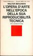 Cover of L'opera d'arte nell'epoca della sua riproducibilità tecnica