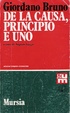 Cover of De la causa, principio et uno