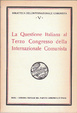 Cover of La Questione Italiana al III Congresso della Internazionale Comunista