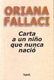 Cover of Carta a Un Nino Que Nunca Nacio