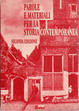 Cover of Parole e materiali per la storia contemporanea