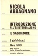 Cover of Introduzione all'esistenzialismo