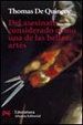 Cover of Del asesinato considerado como una de las bellas artes