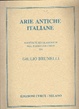 Cover of Arie antiche italiane