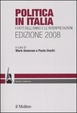 Cover of Politica in Italia. I fatti dell'anno e le interpretazioni (2008)