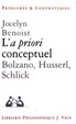 Cover of L'a priori conceptuel