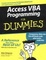 Cover of "Access VBA Programming For Dummies"