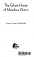 Cover of The Ghost Horse of Meadow Green / Anne Louise MacDonald