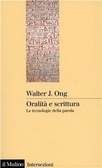 Copertina Oralità e scrittura