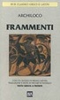 Cover of Frammenti