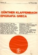 Cover of Epigrafia greca