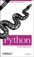 Cover of Python Pocket Reference, 2nd Edition