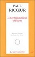 Cover of L'Herméneutique biblique