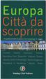 Cover of Europa. Città da scoprire