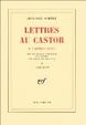 Cover of Lettres au castor et à quelques autres, tome 1