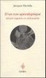 Cover of D'un ton apocalyptique
