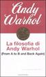 Cover of La filosofia di Andy Warhol. From A to B and back again