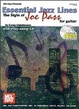 Cover of Essential Jazz Lines in the Style of Joe Pass with CD