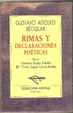 Cover of Rimas y declaraciones poéticas
