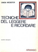 Cover of Tecniche del leggere e del ricordare