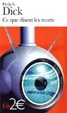 Cover of Ce que disent les morts