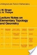 Cover of Lecture Notes on Elementary Topology and Geometry