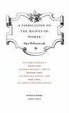 Cover of A Vindication of the Rights Of Woman