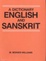 Cover of A Dictionary ENGLISH and SANSKRIT