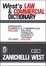 Cover of West's law commercial dictionary