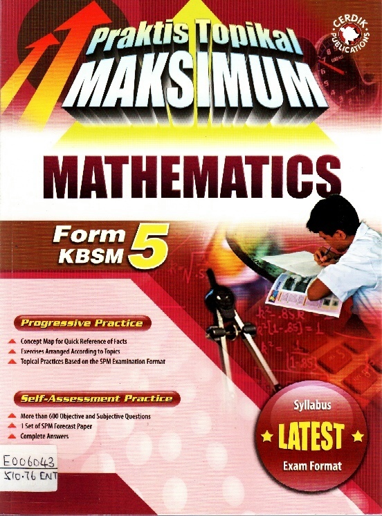 Image of Praktis Topikal Maksimum Mathematics Form 5 KBSM