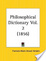 Cover of Philosophical Dictionary