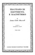 Cover of Trattato di elettricità e magnetismo